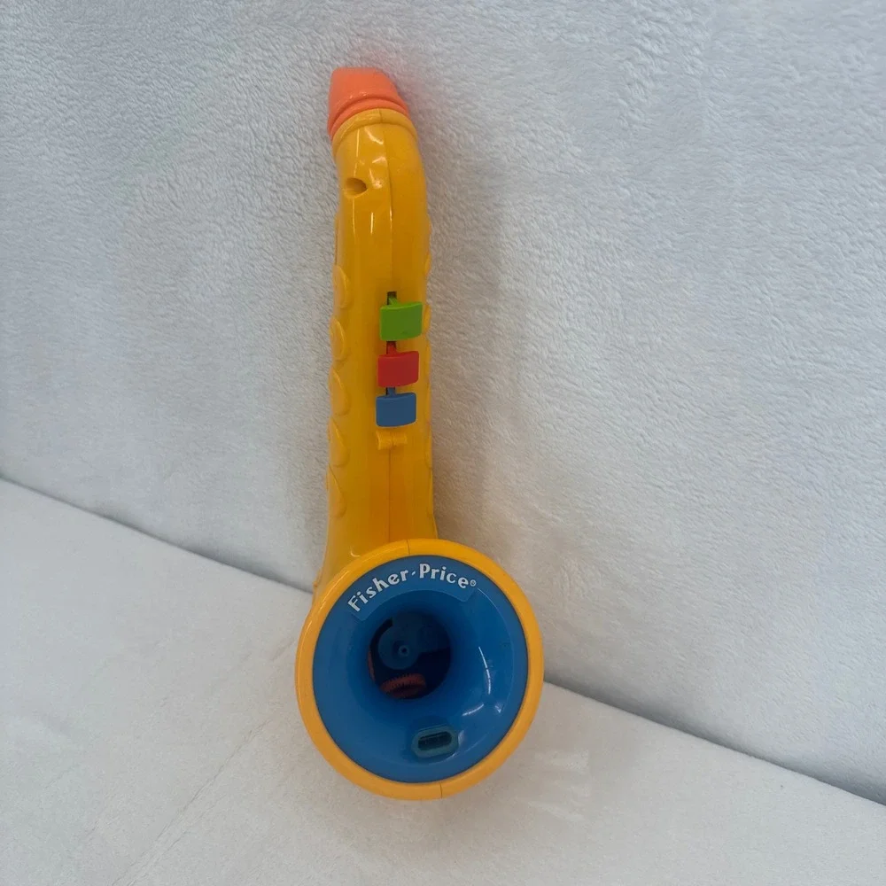 Fisher-Price Bubble Blowing Saxophone Vintage Musical Instrument Bubble Toy 1990
